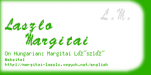 laszlo margitai business card